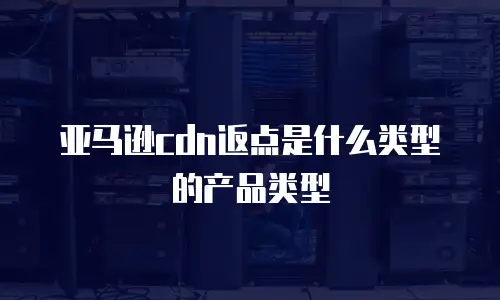 亚马逊cdn返点是什么类型的产品类型