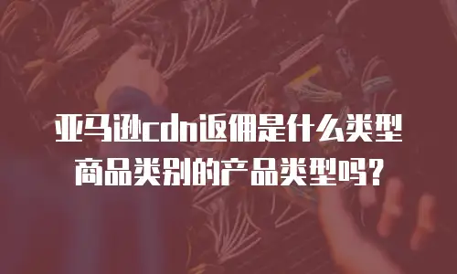 亚马逊cdn返佣是什么类型商品类别的产品类型吗？