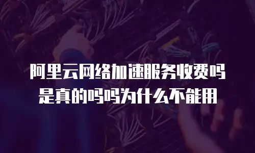 阿里云网络加速服务收费吗是真的吗吗为什么不能用