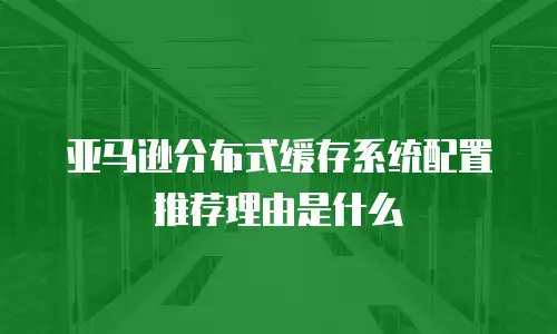 亚马逊分布式缓存系统配置推荐理由是什么