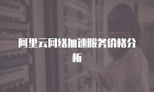阿里云网络加速服务价格分析