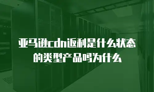 亚马逊cdn返利是什么状态的类型产品吗为什么