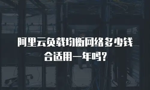 阿里云负载均衡网络多少钱合适用一年吗？