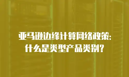 亚马逊边缘计算网络政策：什么是类型产品类别？