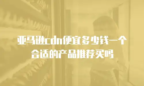 亚马逊cdn便宜多少钱一个合适的产品推荐买吗