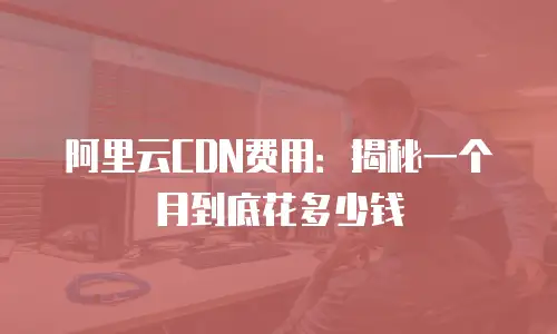 阿里云CDN费用：揭秘一个月到底花多少钱