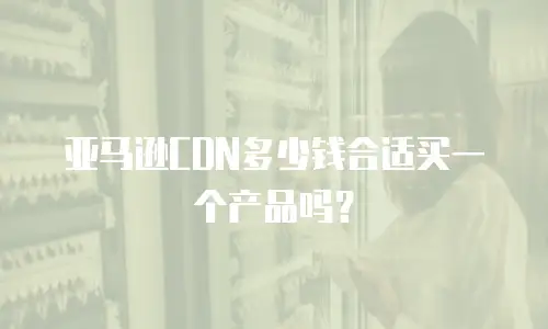 亚马逊CDN多少钱合适买一个产品吗？