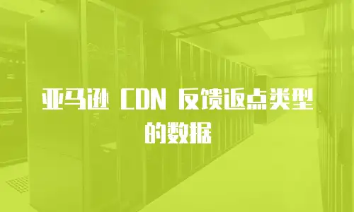 亚马逊 CDN 反馈返点类型的数据