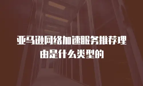 亚马逊网络加速服务推荐理由是什么类型的