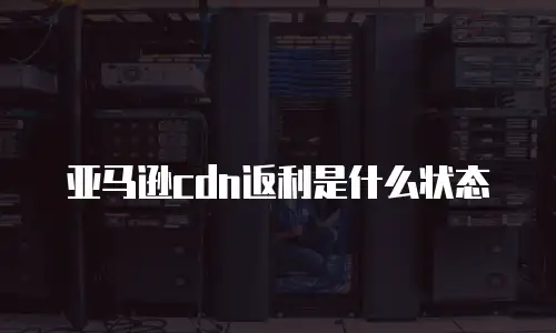 亚马逊cdn返利是什么状态