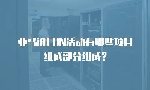 亚马逊CDN活动有哪些项目组成部分组成？