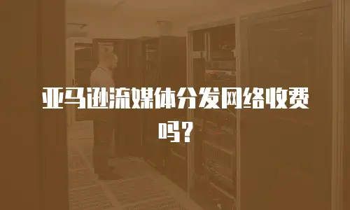 亚马逊流媒体分发网络收费吗？