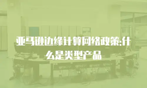 亚马逊边缘计算网络政策:什么是类型产品