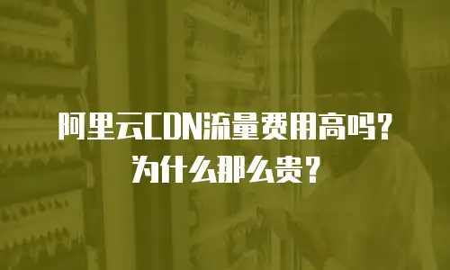阿里云CDN流量费用高吗？为什么那么贵？