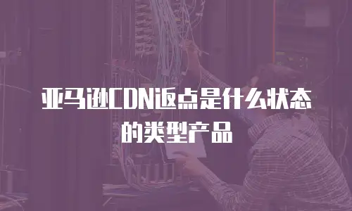 亚马逊CDN返点是什么状态的类型产品
