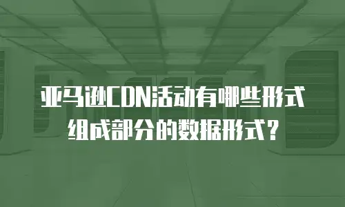 亚马逊CDN活动有哪些形式组成部分的数据形式？