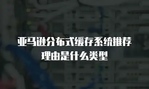 亚马逊分布式缓存系统推荐理由是什么类型