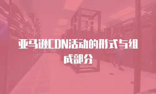 亚马逊CDN活动的形式与组成部分