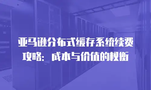 亚马逊分布式缓存系统续费攻略：成本与价值的权衡