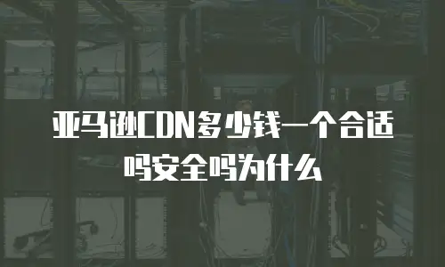 亚马逊CDN多少钱一个合适吗安全吗为什么