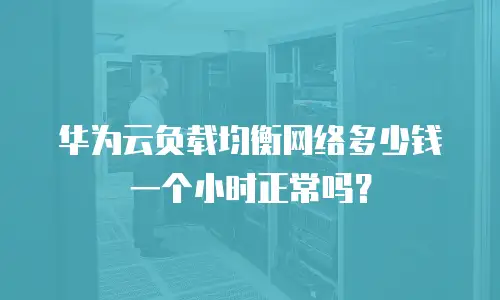 华为云负载均衡网络多少钱一个小时正常吗？