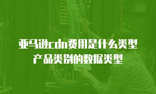 亚马逊cdn费用是什么类型产品类别的数据类型