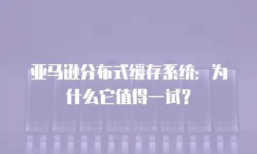 亚马逊分布式缓存系统：为什么它值得一试？