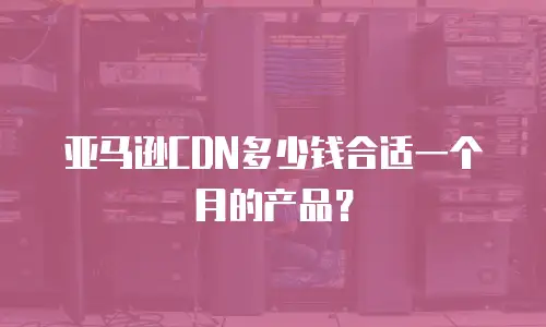 亚马逊CDN多少钱合适一个月的产品？