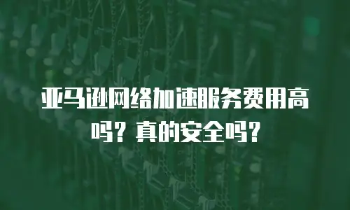 亚马逊网络加速服务费用高吗？真的安全吗？