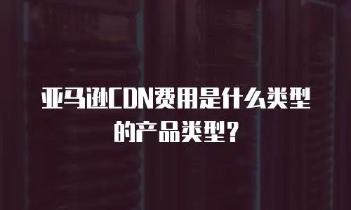 亚马逊CDN费用是什么类型的产品类型？