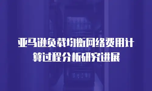 亚马逊负载均衡网络费用计算过程分析研究进展