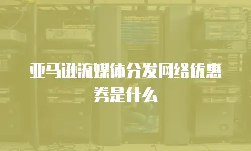 亚马逊流媒体分发网络优惠券是什么