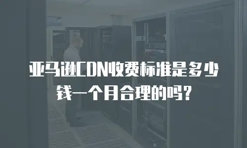 亚马逊CDN收费标准是多少钱一个月合理的吗？