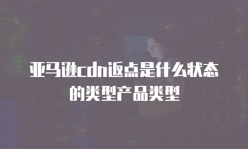 亚马逊cdn返点是什么状态的类型产品类型