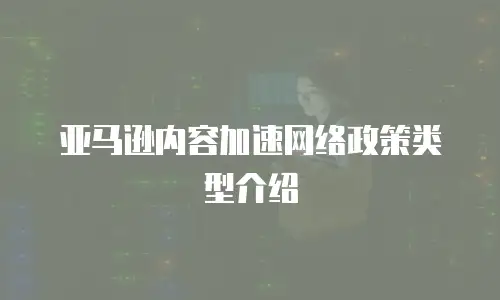 亚马逊内容加速网络政策类型介绍