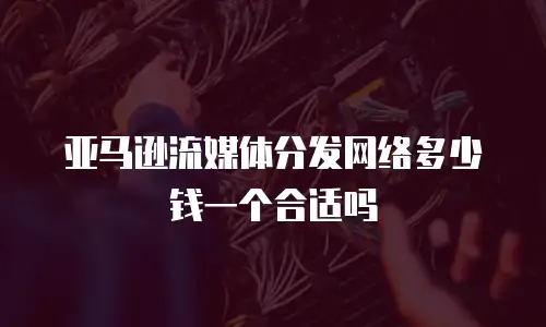 亚马逊流媒体分发网络多少钱一个合适吗