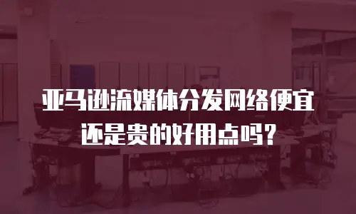 亚马逊流媒体分发网络便宜还是贵的好用点吗？