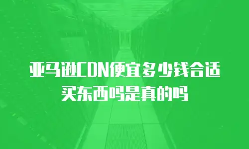 亚马逊CDN便宜多少钱合适买东西吗是真的吗