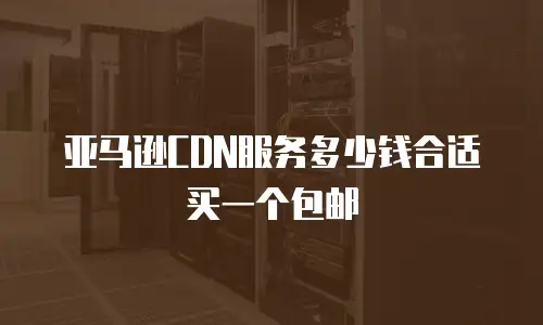 亚马逊CDN服务多少钱合适买一个包邮