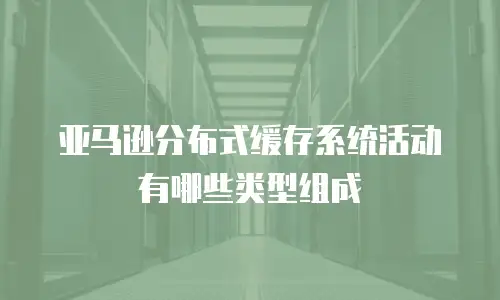 亚马逊分布式缓存系统活动有哪些类型组成