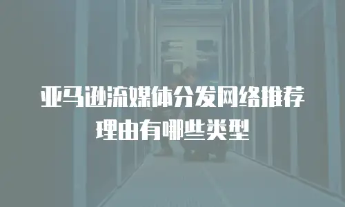 亚马逊流媒体分发网络推荐理由有哪些类型