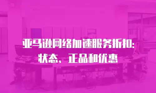 亚马逊网络加速服务折扣：状态、正品和优惠