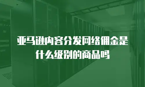 亚马逊内容分发网络佣金是什么级别的商品吗