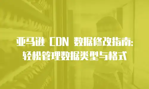 亚马逊 CDN 数据修改指南：轻松管理数据类型与格式