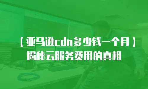 【亚马逊cdn多少钱一个月】揭秘云服务费用的真相