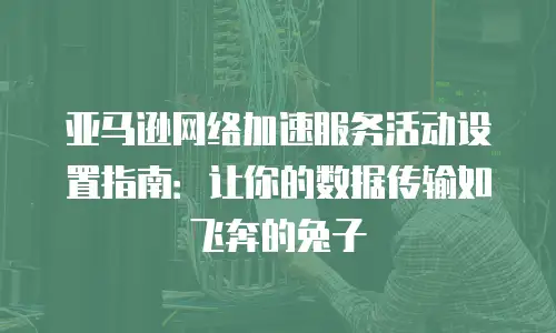 亚马逊网络加速服务活动设置指南：让你的数据传输如飞奔的兔子