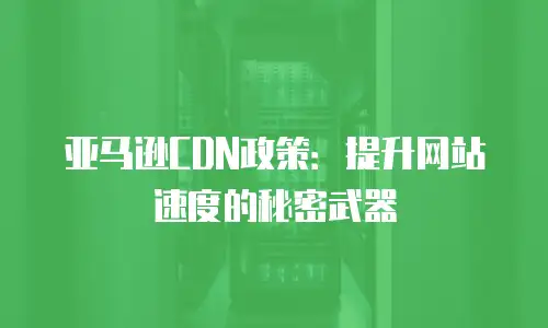 亚马逊CDN政策：提升网站速度的秘密武器