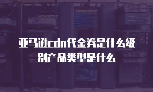 亚马逊cdn代金券是什么级别产品类型是什么