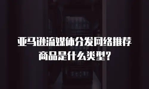 亚马逊流媒体分发网络推荐商品是什么类型？