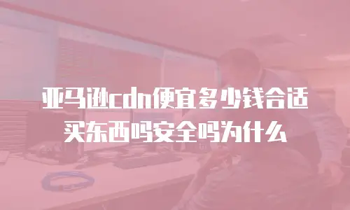 亚马逊cdn便宜多少钱合适买东西吗安全吗为什么
